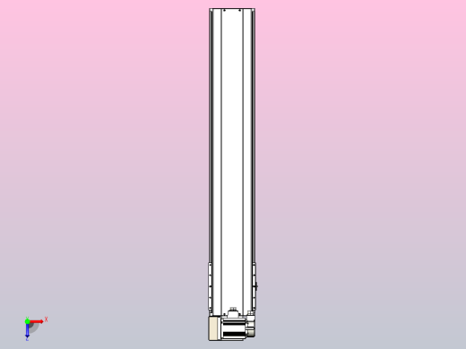 皮带直线轴半封闭可选导轨TPA-HNB-220D-176-L1100-LU-Y-P1K-N3俯视缩略图