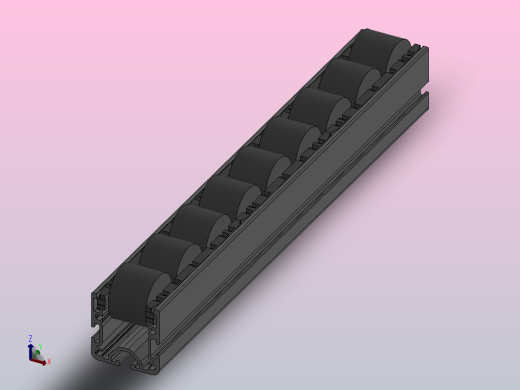 防静电输送滚轮6系列 40x40 经济型D30-300mm