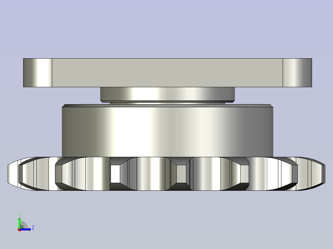 DR-随动轮20A-Z15套组左视图