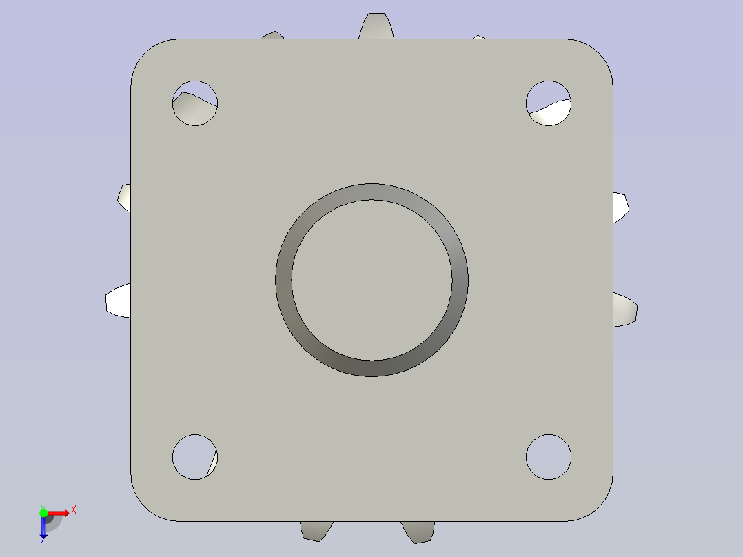 DR-随动轮20A-Z15套组俯视图