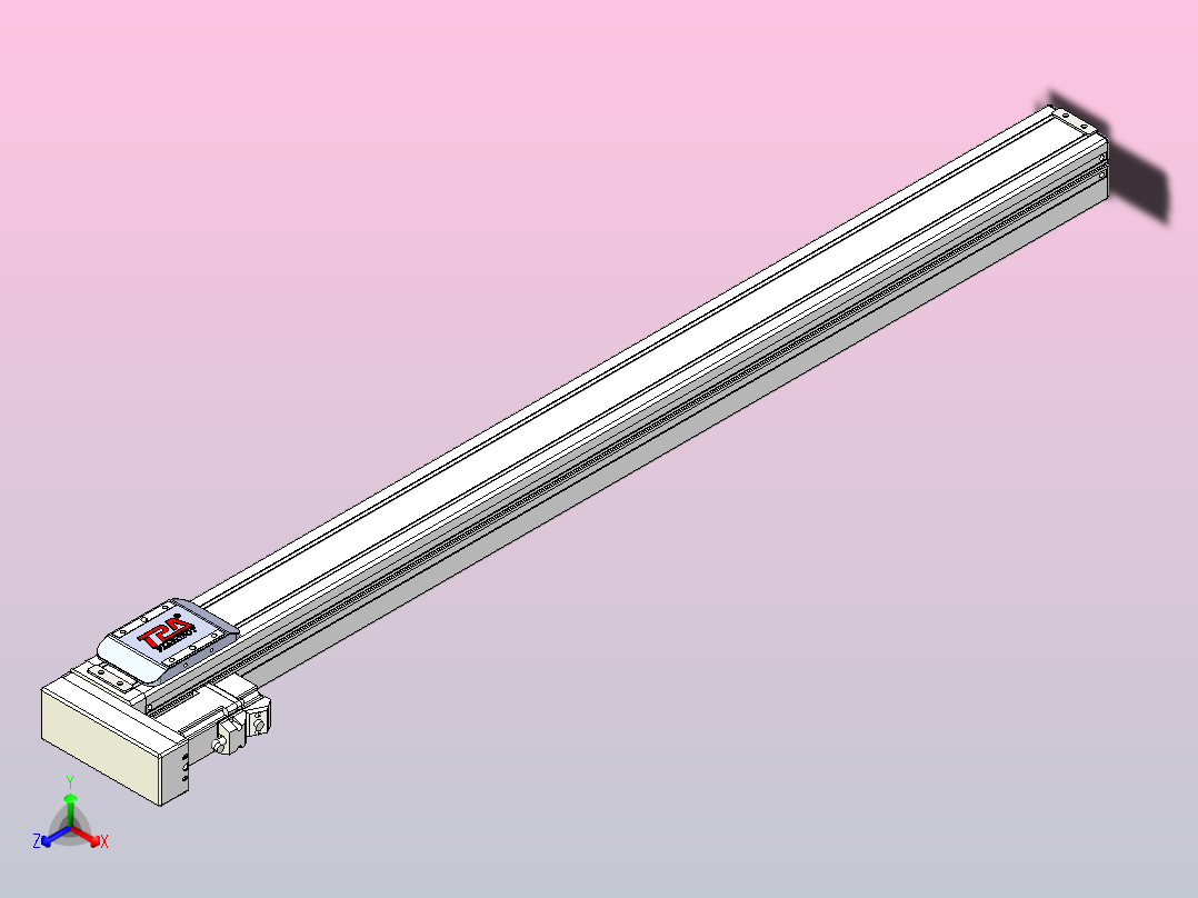 滚珠丝杠直线轴带导轨全封闭TPA-HCR-65S-1610C-L900-MR-Y-P10-N3主视图
