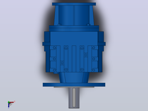 RF57ZP斜齿轮减速机RF57-4.39-M1-P63-Φ200俯视缩略图