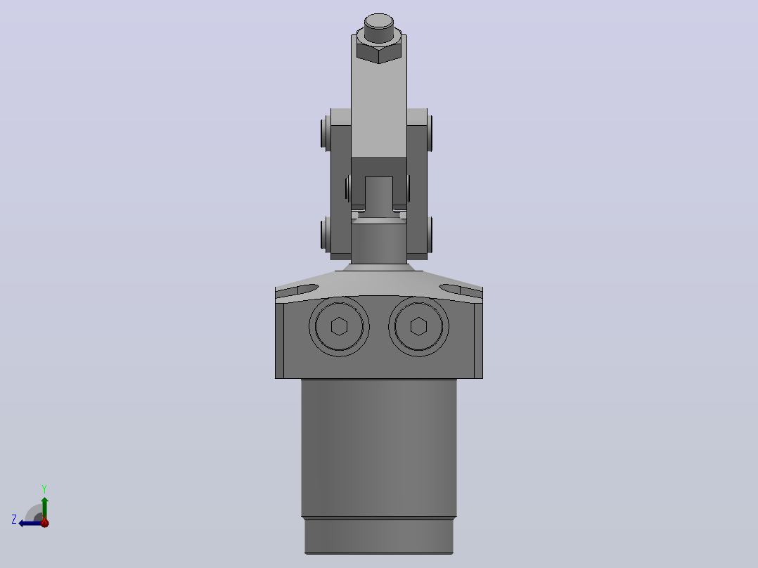 HCLV-F单动连杆式夹紧器[HCLV06-F]右视图
