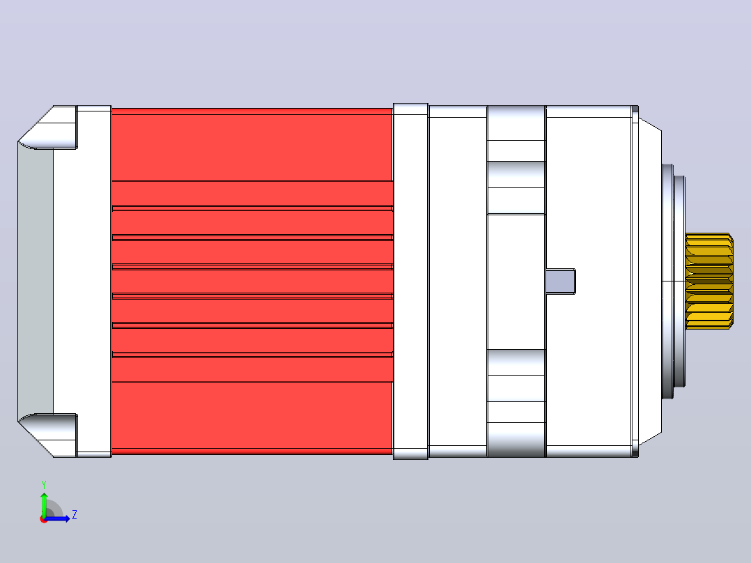 金属齿轮数字伺服TGY-1270HV左视图