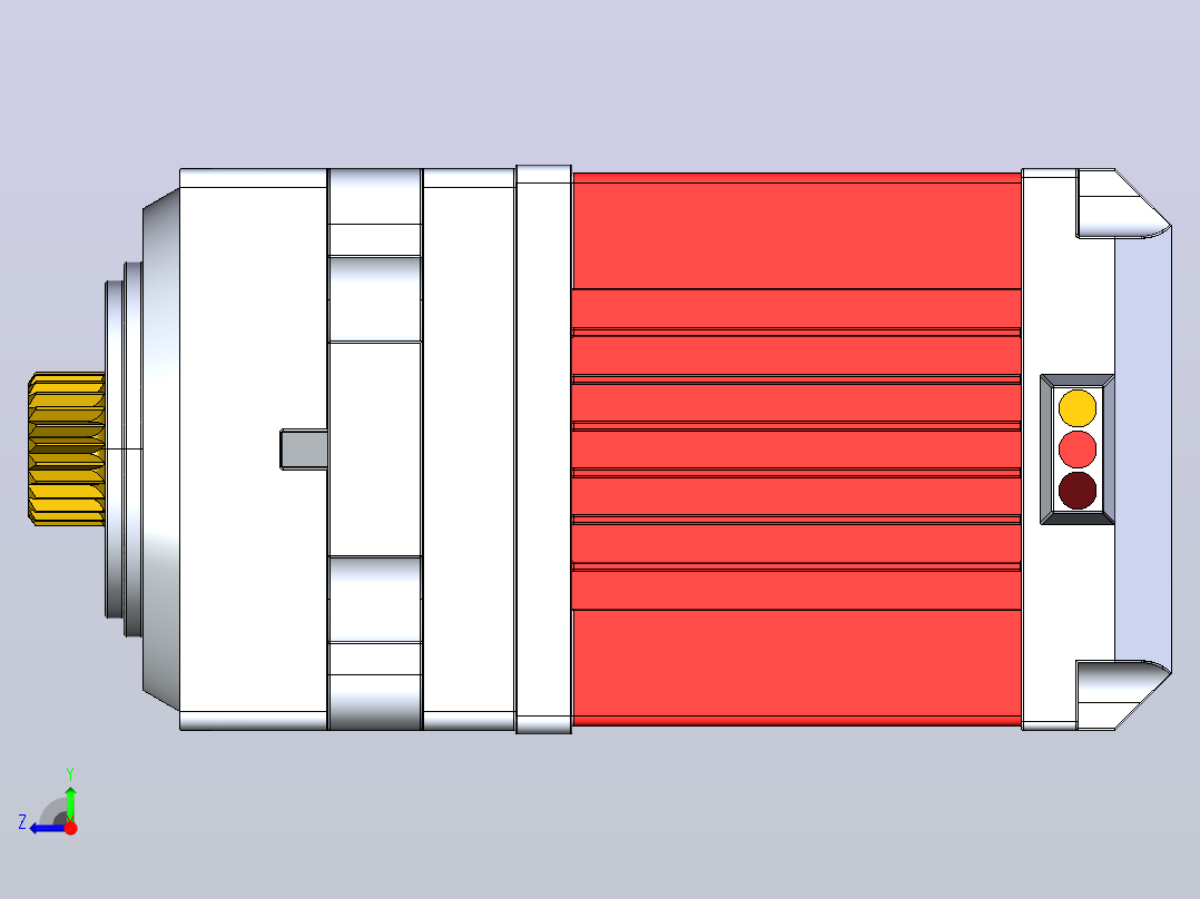 金属齿轮数字伺服TGY-1270HV右视图
