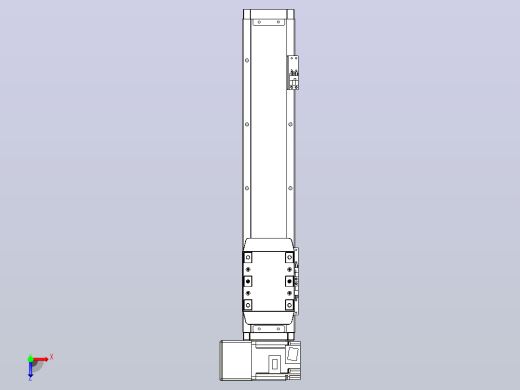 机器人皮带驱动直线轴TPA-GCB-80-P60-L300-LU-M20-N3俯视缩略图