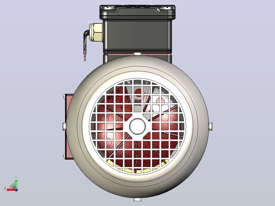 WEG电机 0.75 CV 60Hz 4PL WEG后视图