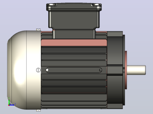 WEG电机 0.75 CV 60Hz 4PL WEG左视缩略图