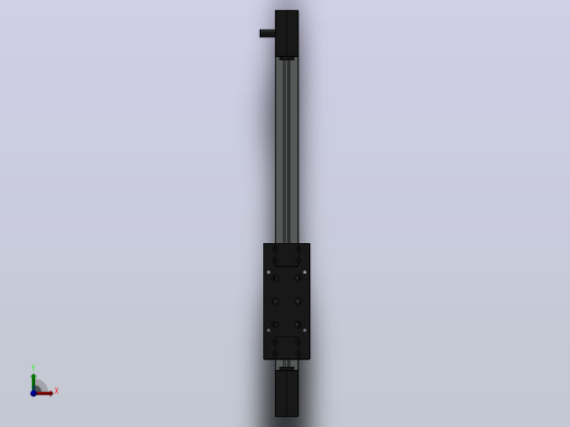 线性装置 KRF 8 系列 80x40 ZR，右侧输入轴-300俯视缩略图