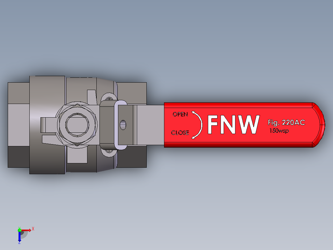 球阀、蝶阀FNW-FNW220ACJ俯视图