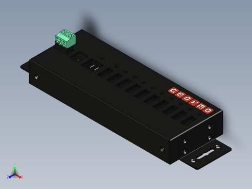 usb   端口工业金属集线器w kv esd保护