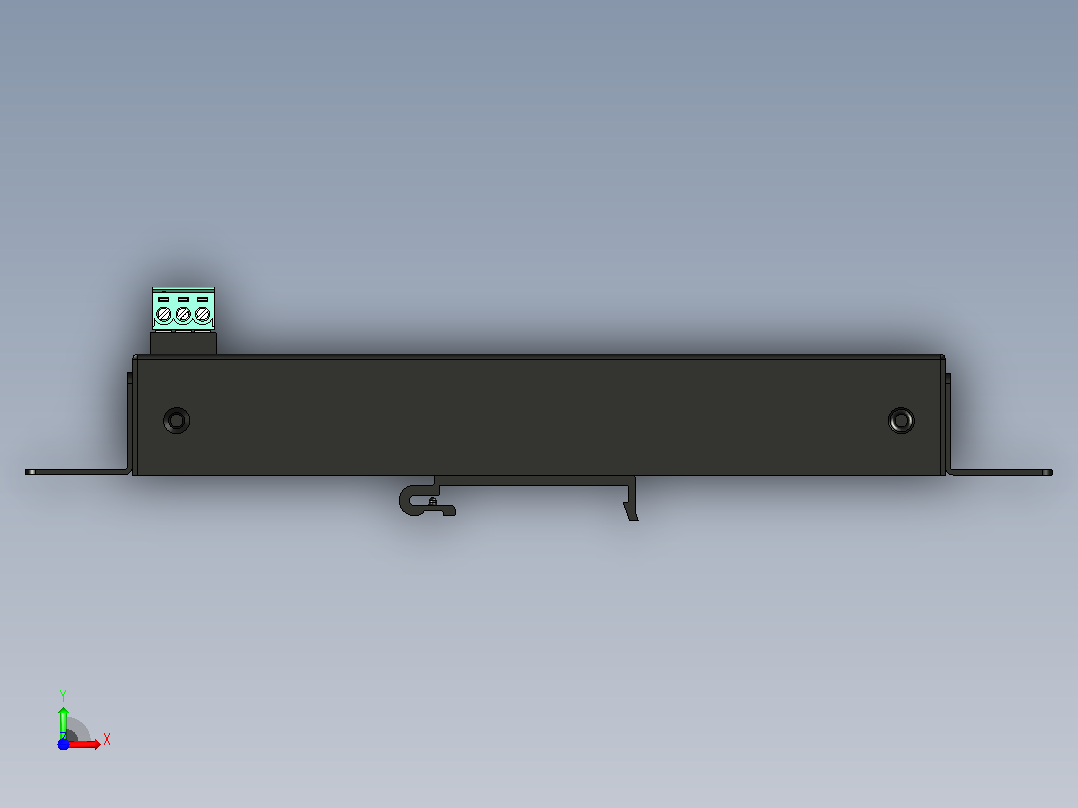 usb   端口工业金属集线器w kv esd保护前视图