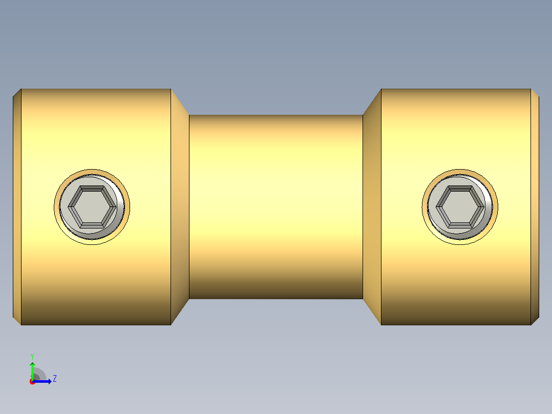 3mm - 3mm 联轴器左视图