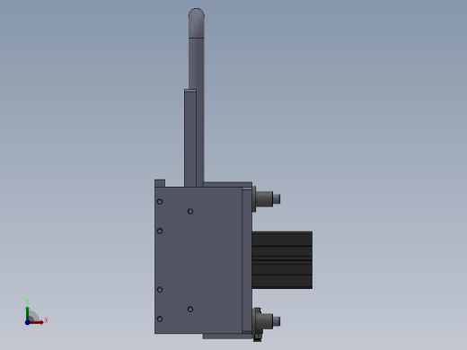 端盖装配前视缩略图