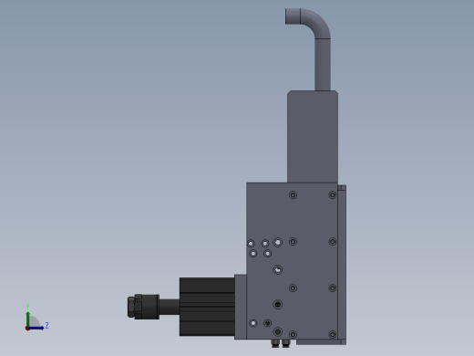 端盖装配左视缩略图