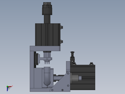 端盖装配俯视缩略图