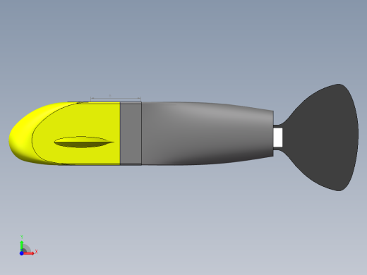 机器鱼模型前视缩略图