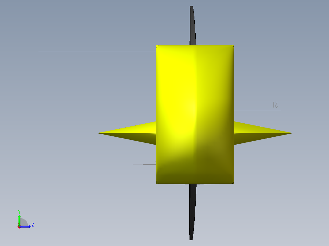 机器鱼模型左视图