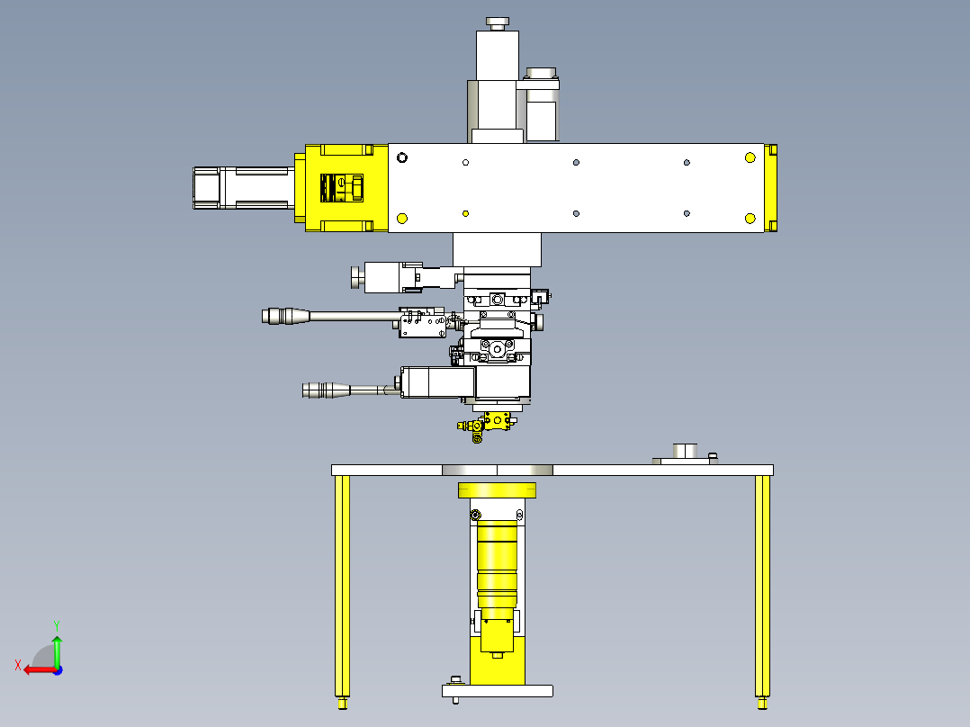电子组装装置后视图