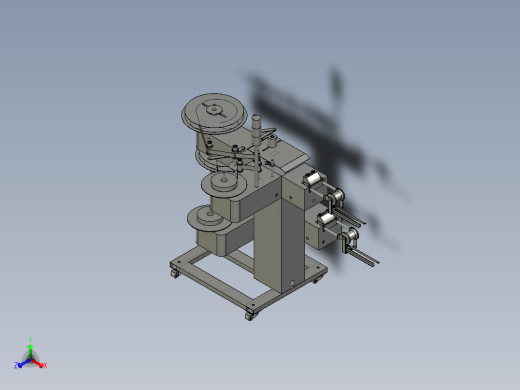 卧式双层收料架（冲压行业）3D模型