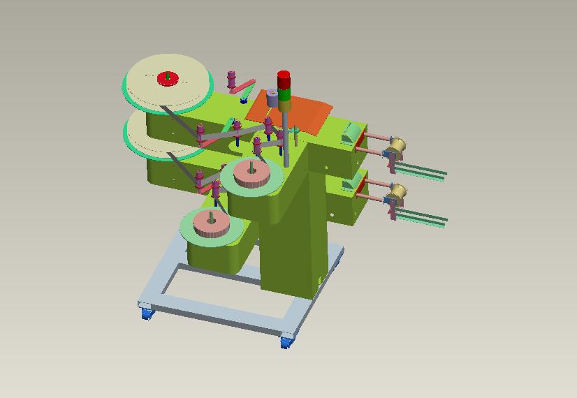 卧式双层收料架（冲压行业）3D模型