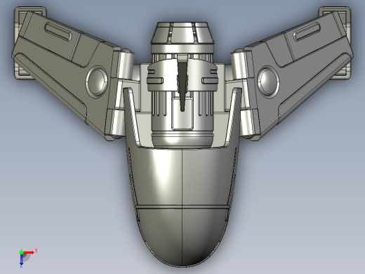 喷气无人机俯视缩略图
