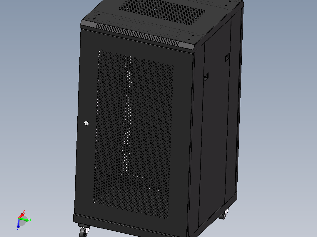 600X600X1200网络机柜，全套源文件