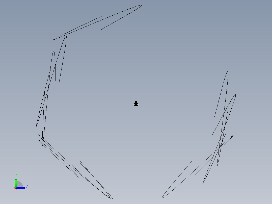 V12发动机模型左视图