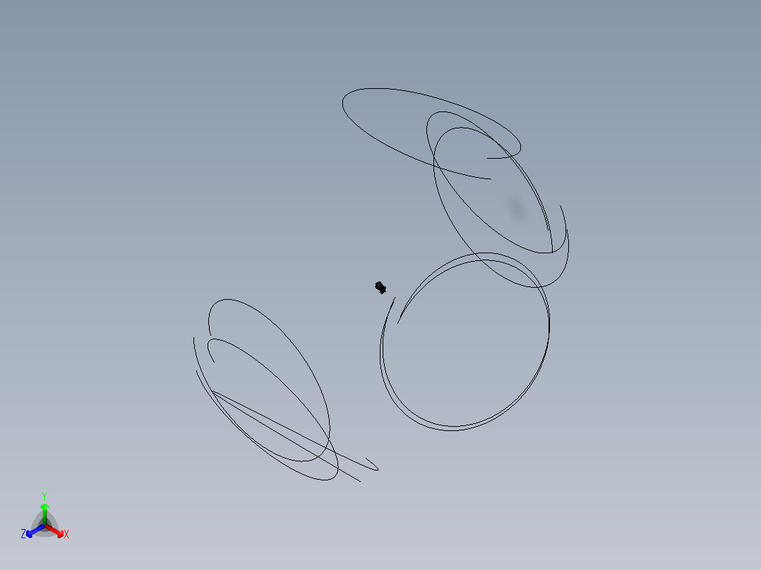 V12发动机模型正等轴测图