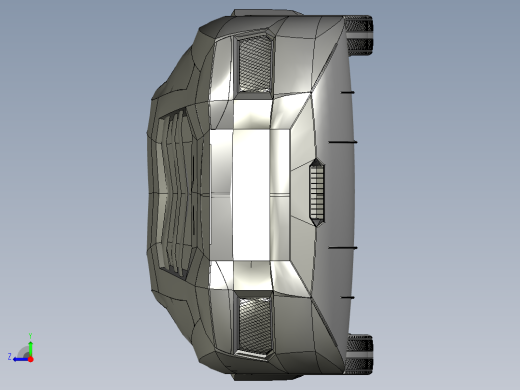 简易版 兰博基尼 Lamborghini Aventador模型外观3D图纸右视缩略图