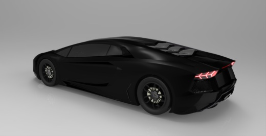 简易版 兰博基尼 Lamborghini Aventador模型外观3D图纸缩略图