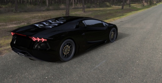 简易版 兰博基尼 Lamborghini Aventador模型外观3D图纸缩略图