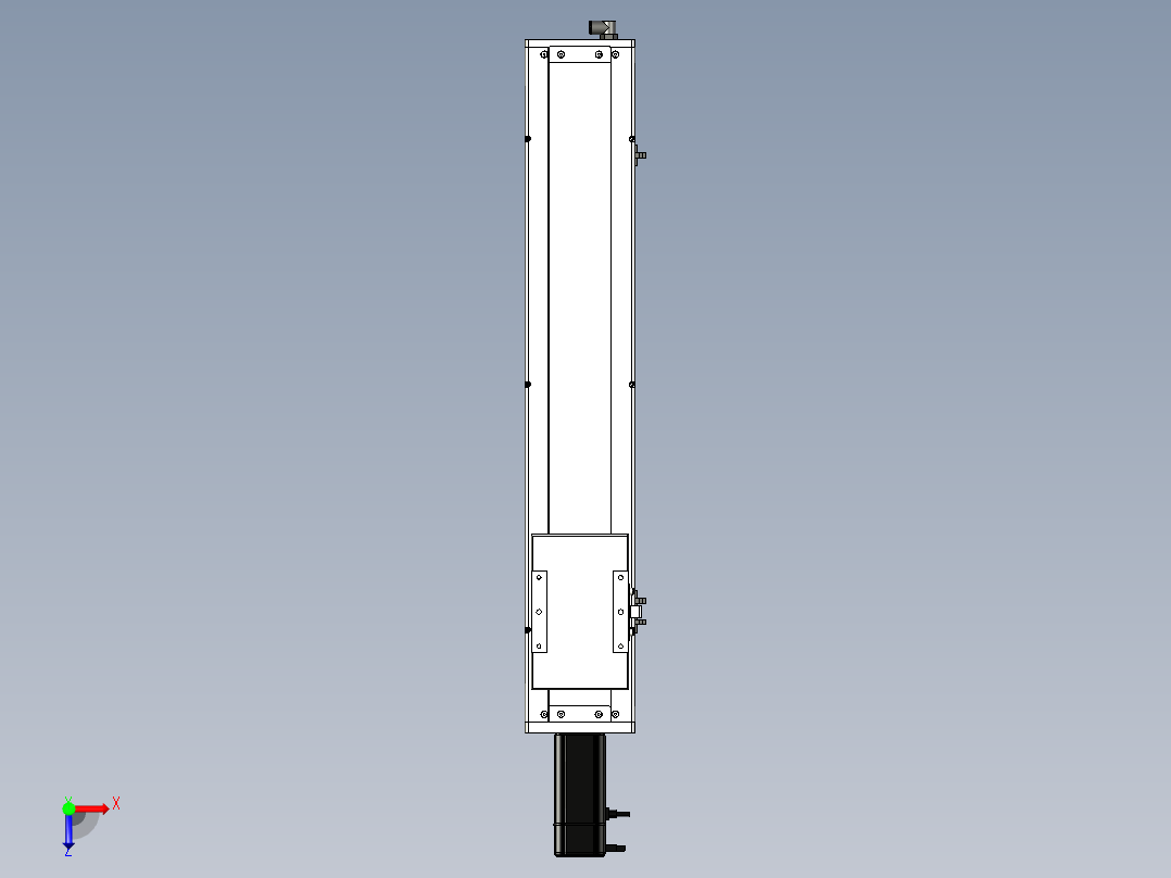 Toyo东佑达直线模组-ECH14-550-BC-400W+煞車俯视图