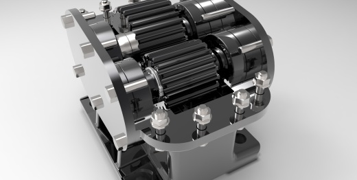 轮轴上的一级圆柱直齿轮箱3D图纸 Solidworks设计 附STEP IGS缩略图