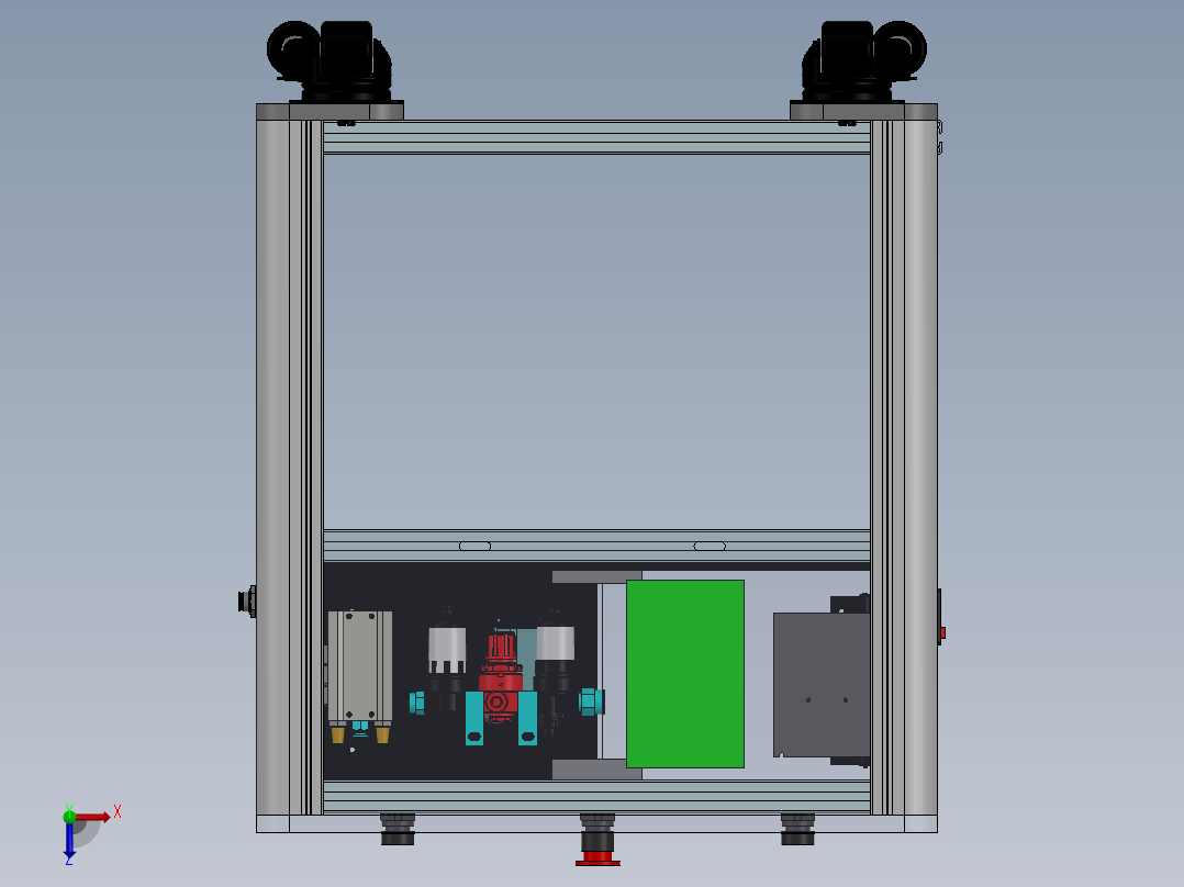 137电控一体车(1)俯视图