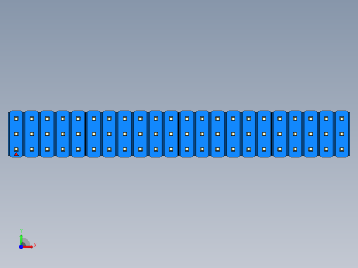 彩色公头100mil（2.54mm）系列-DS1021_blue_3x22p_100mil_Type5_rev1.0前视缩略图