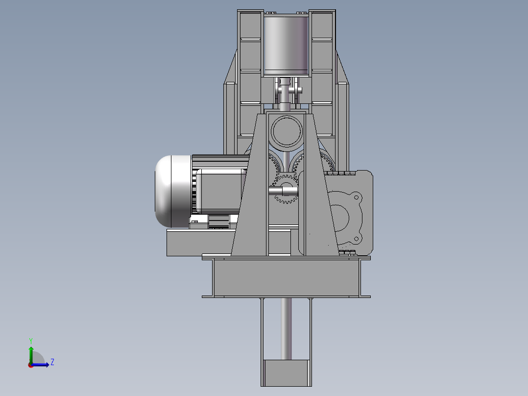 161全自动钢板辊压机床左视图