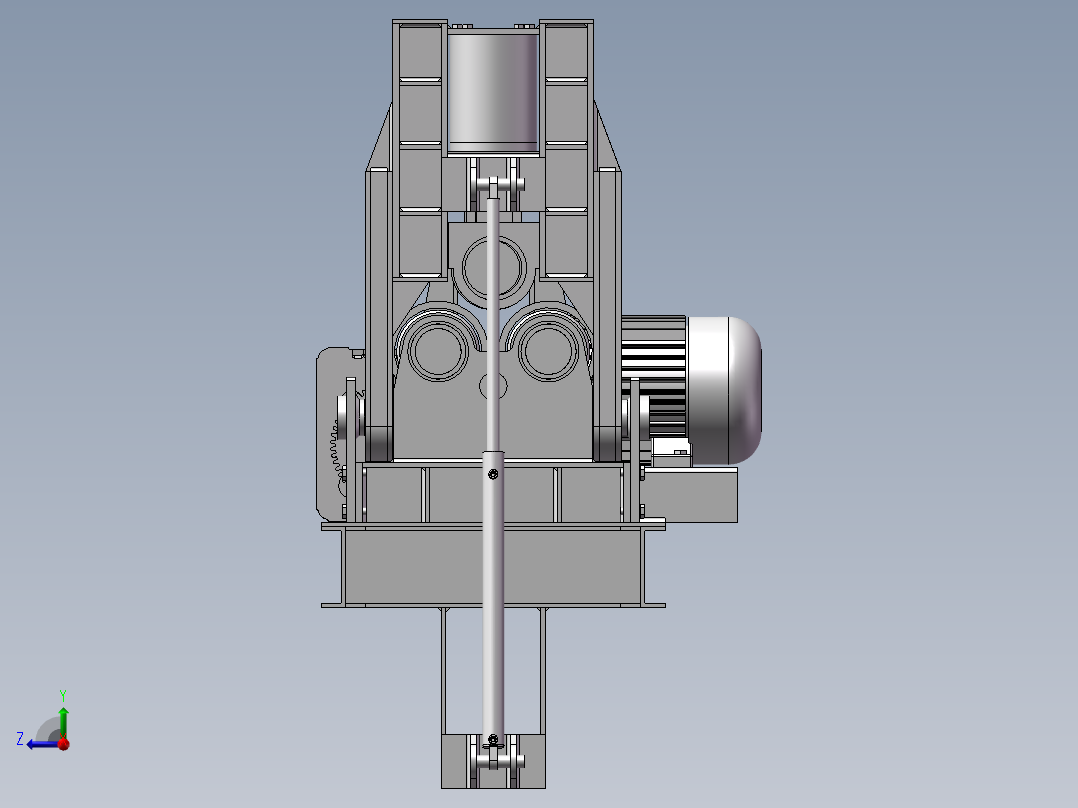 161全自动钢板辊压机床右视图
