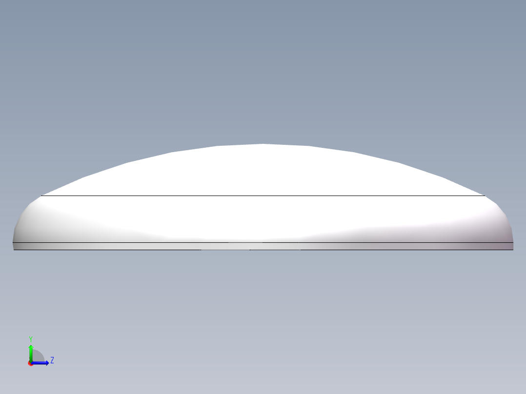THA碟形封头DN1600左视图