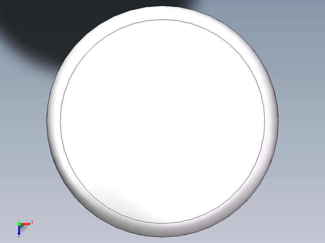 THA碟形封头DN500俯视图