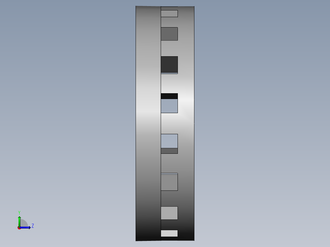 电机定转子有限元分析左视图