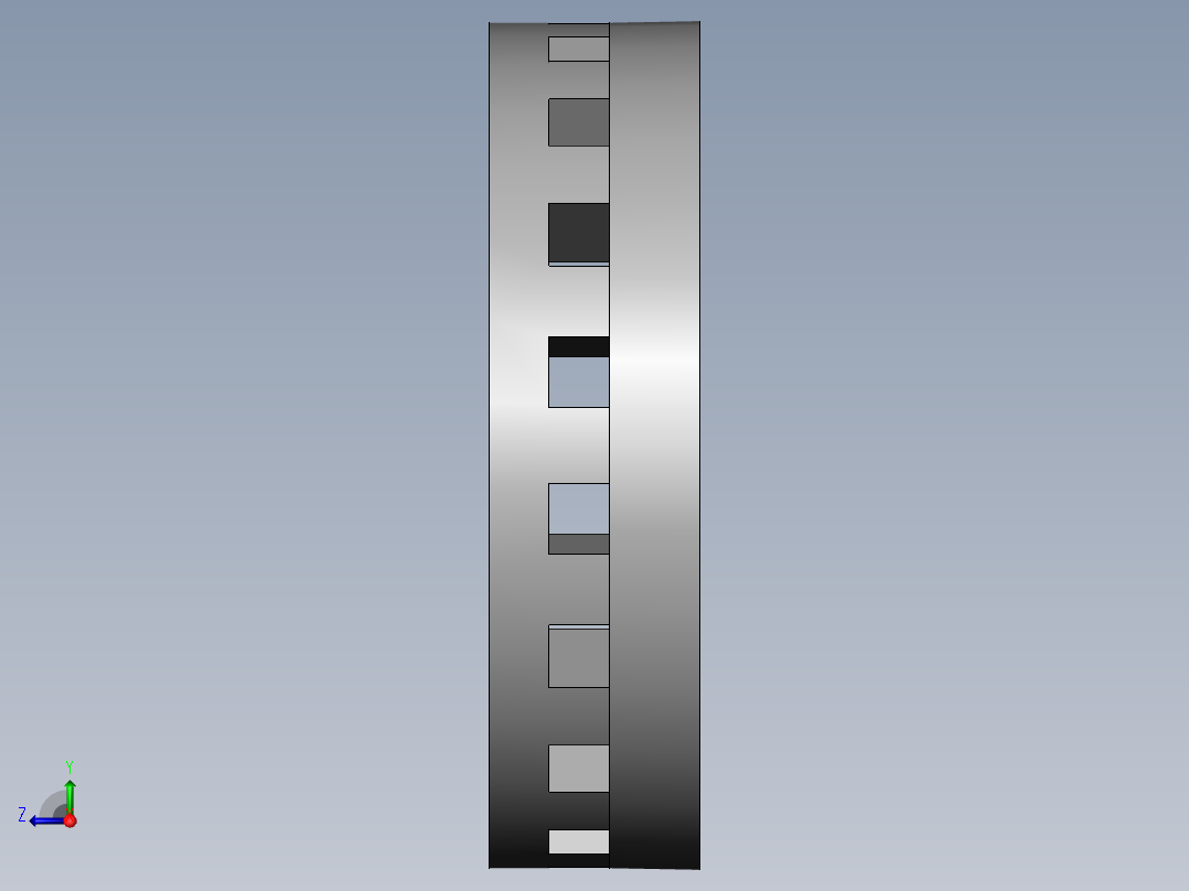 电机定转子有限元分析右视图