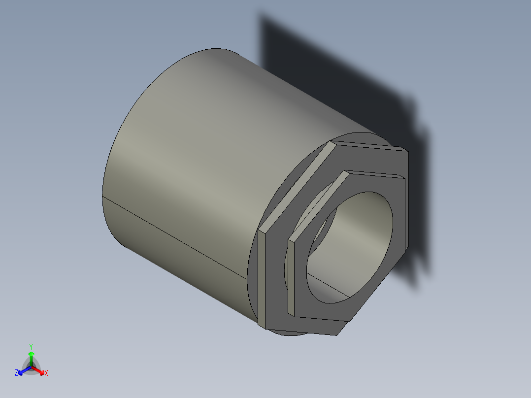 船舶管路系统SeaCor_ReducerCoupling_SxS_37J229421_4in x 2.5in正等轴测图