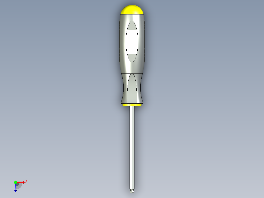 3-16球头六角螺丝刀--sw stp俯视图