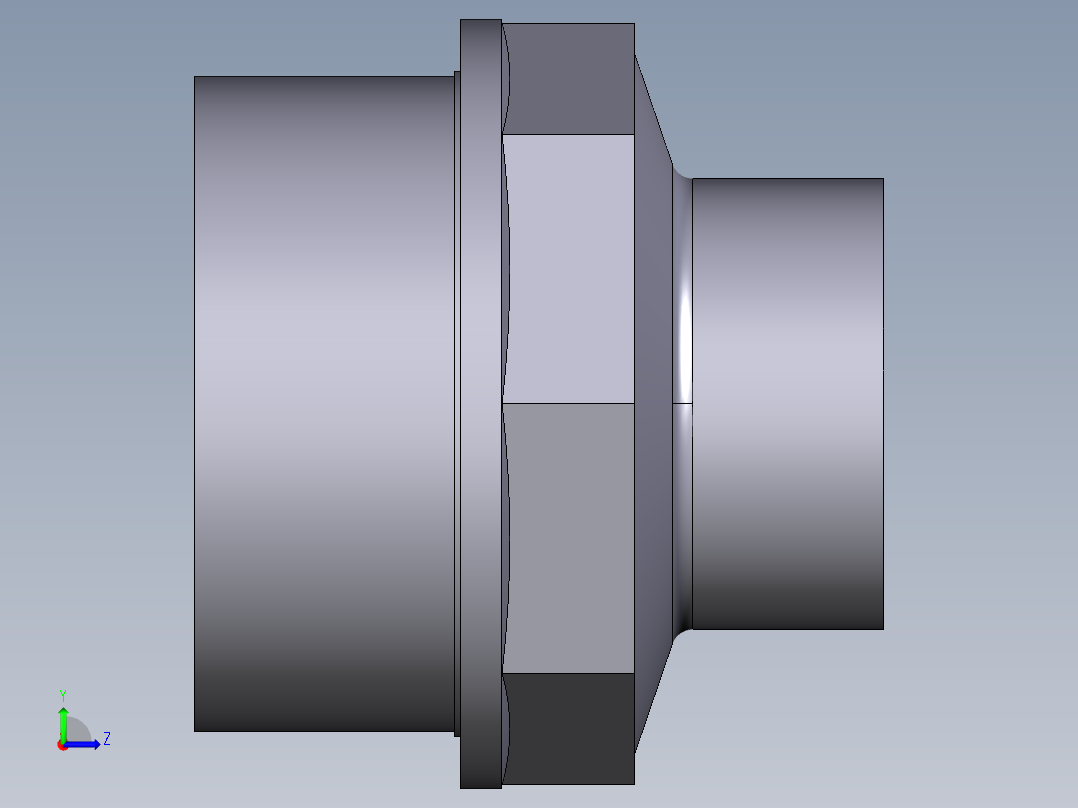 21RFV (A) 减速器与BSP的阳螺纹端（R）和BSP螺纹母端（R1降低）左视图