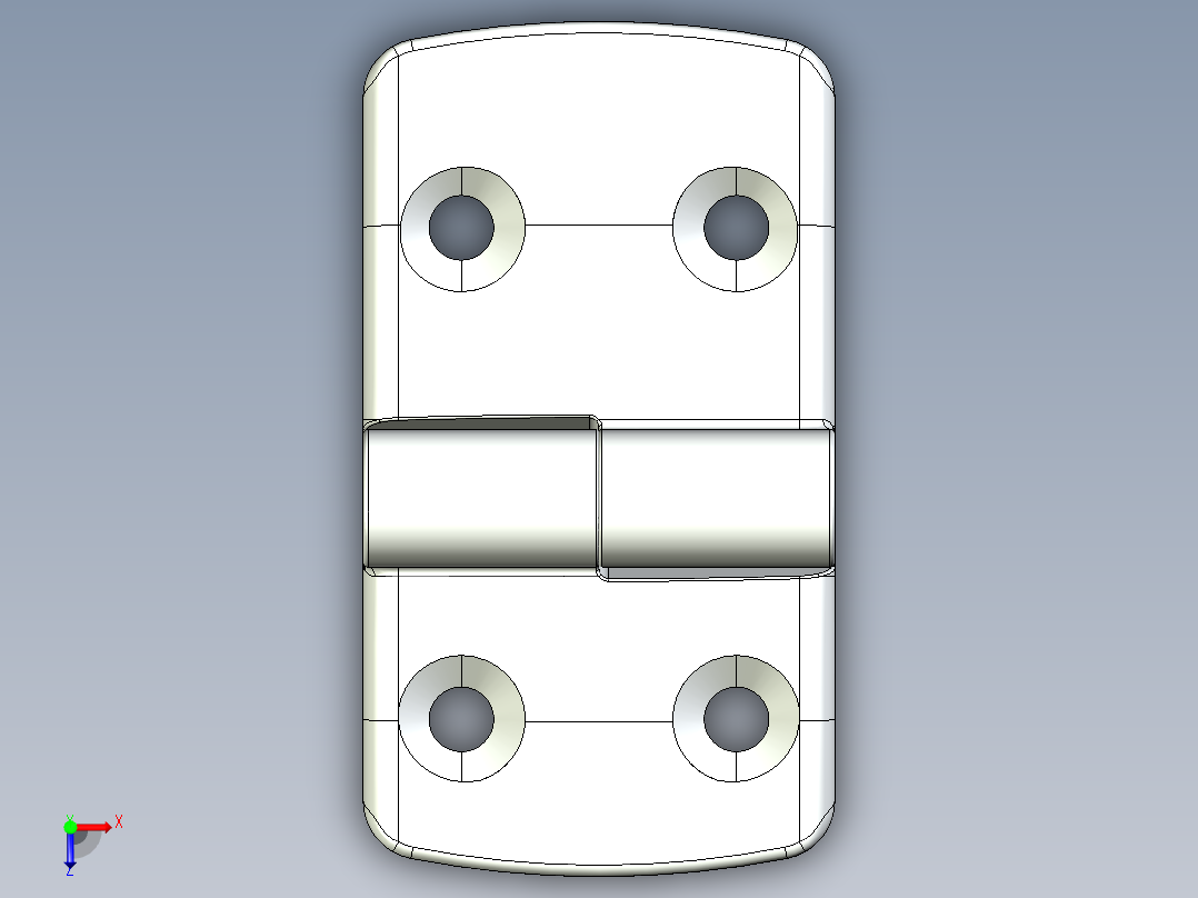 型材-KJN 40-50 DETACHABLE COMBI HINGE RIGHT 095K4050R00俯视图