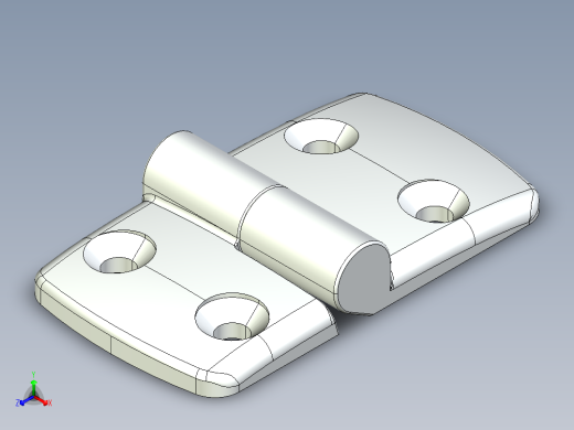 型材-KJN 40-50 DETACHABLE COMBI HINGE RIGHT 095K4050R00正等轴测缩略图