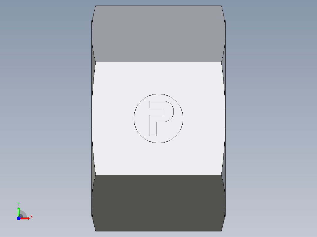 卡套式工业通用硬管接头EO_Nut_EO_24__Cone_end_M16SCFX前视图