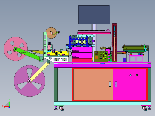 贴片功率电感编带包装机后视缩略图
