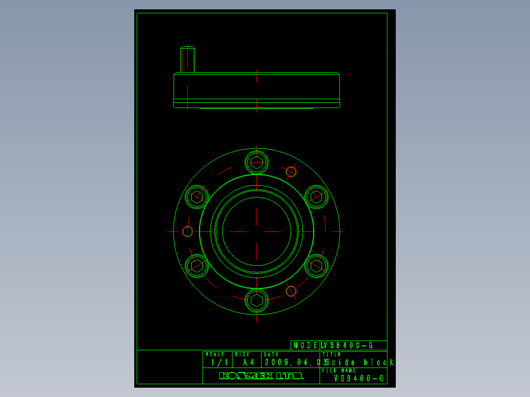 KOSMEKVSB400-G多系列多零件图纸模型多系列多零件图纸模型
